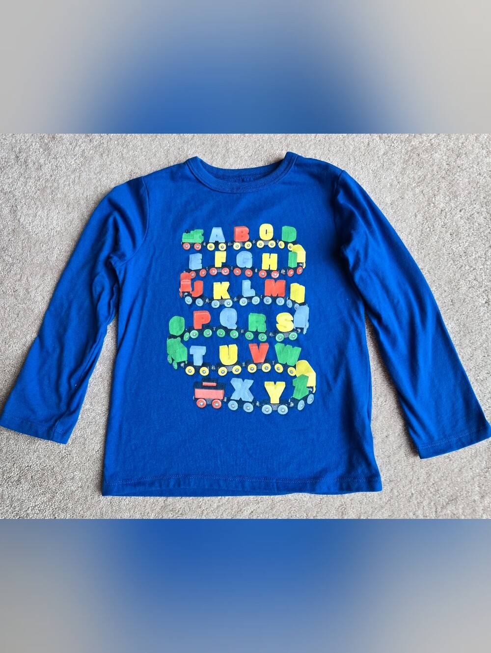 The Children's Place Royal Blue Alphabet Train Tee